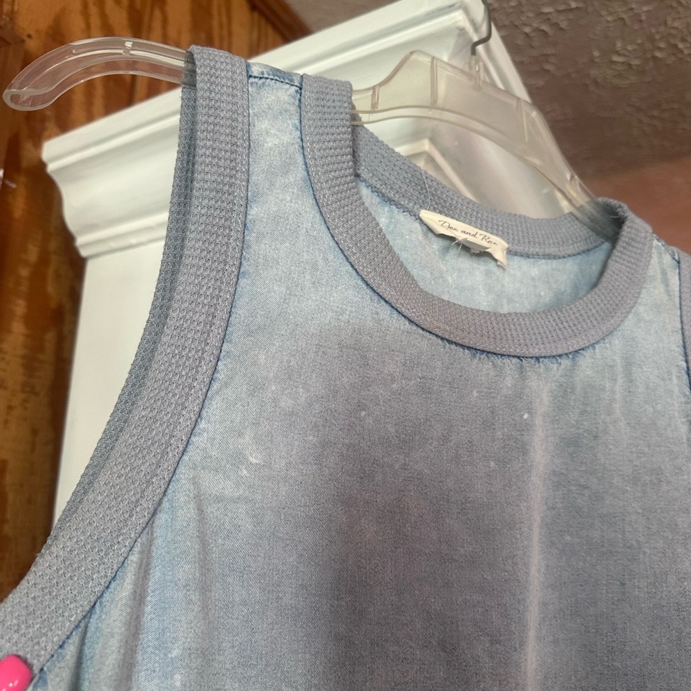 Doe & Rae Light Blue Midi Dress - Picture 7 of 7